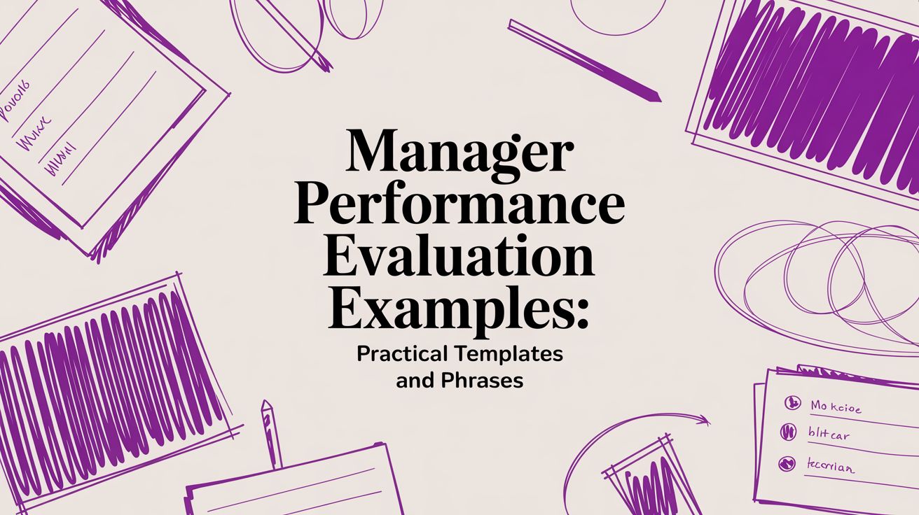 Manager Performance Evaluation Examples: Practical Templates and Phrases