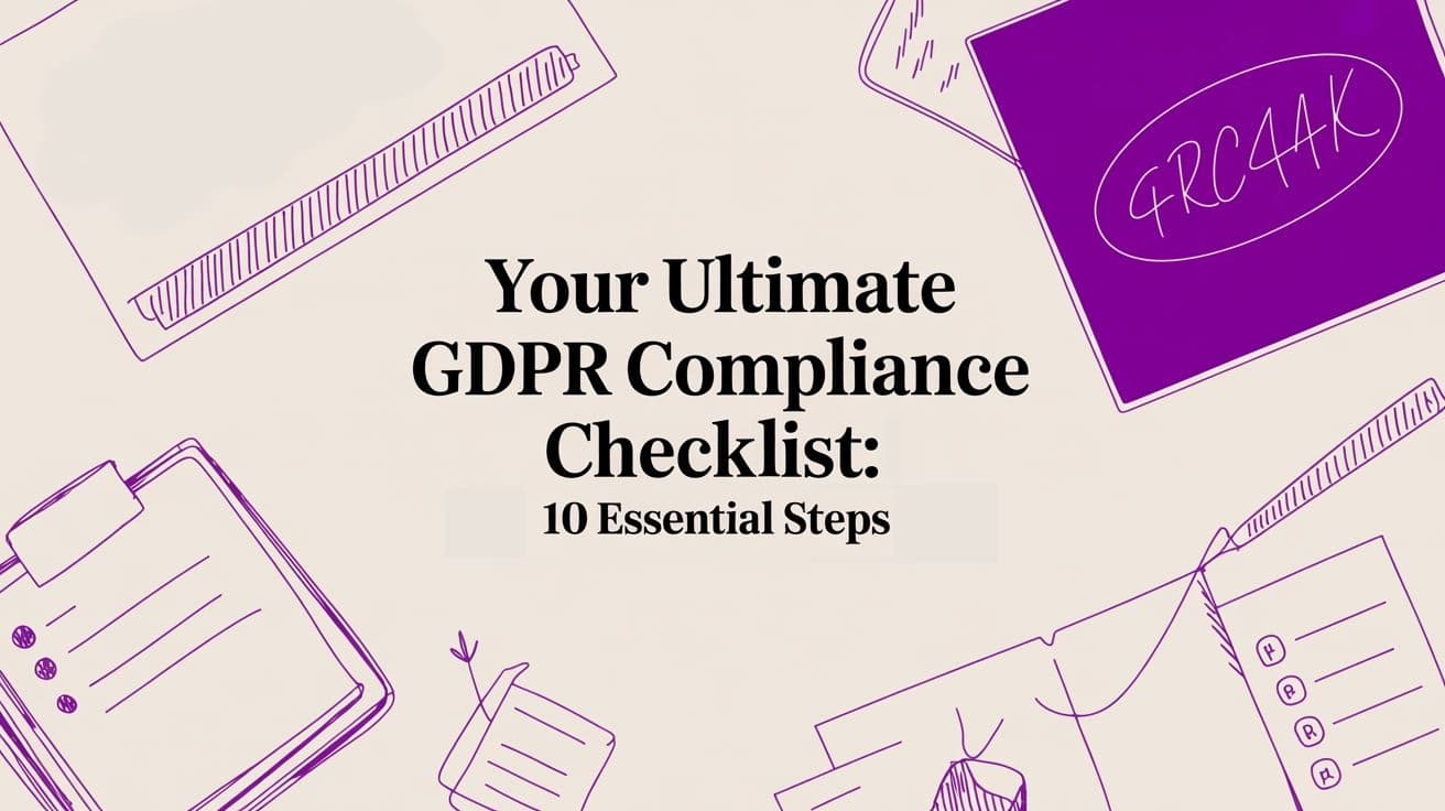 Your Ultimate GDPR Compliance Checklist 10 Essential Steps