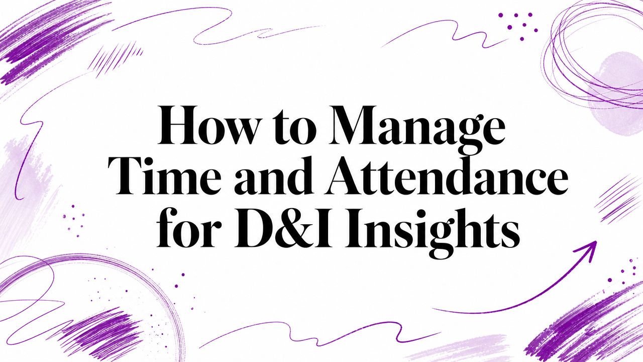 How to Manage Time and Attendance for D&I Insights